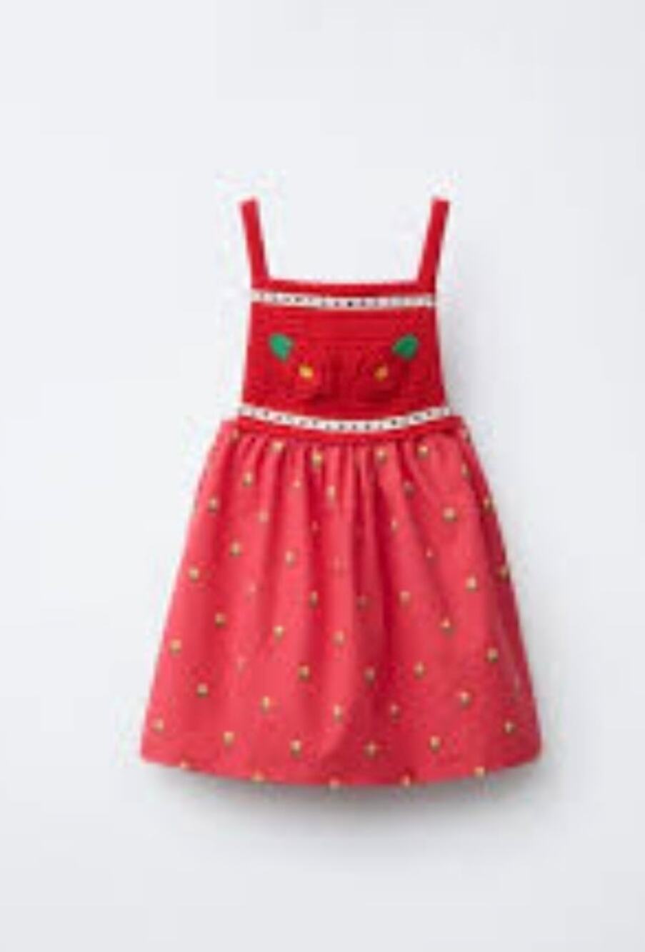Zara kids Casa Lawa crochet dress 4y red